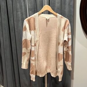 Moth - Anthropologie -Neutral Camo open cardigan